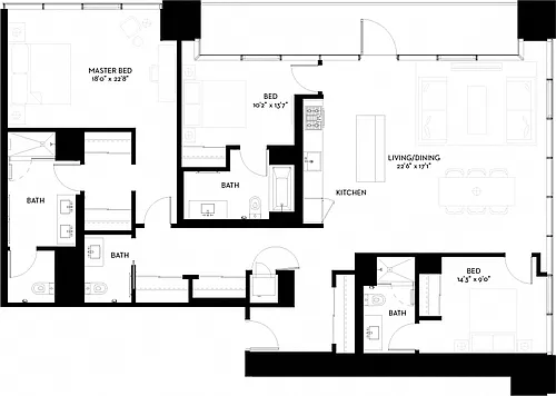 Floor plan 3S-H
