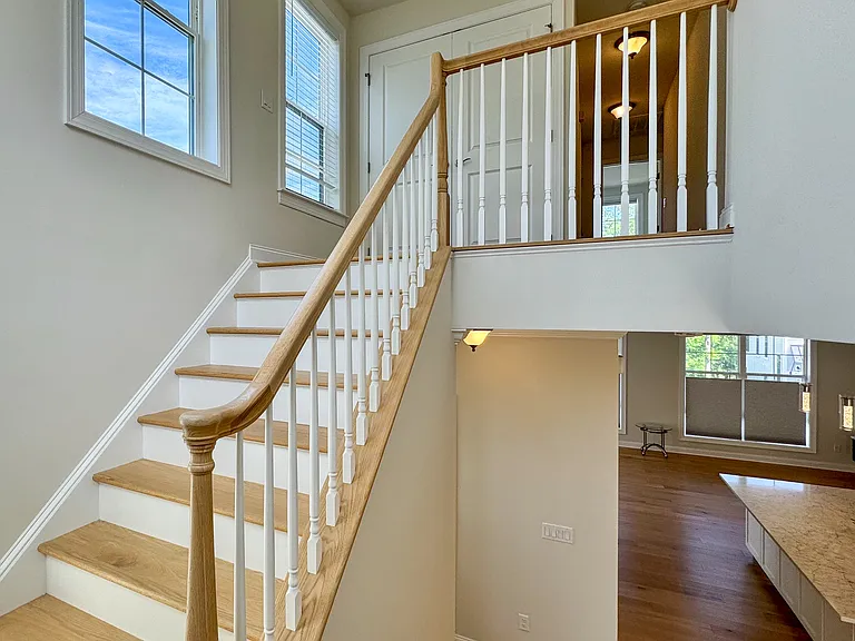 Upstairs features a hall bathroom, linen closet, and laundry room. Upper layout offers separation between bedrooms added quiet and privacy.