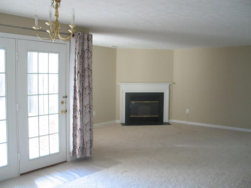 Living room with fireplace