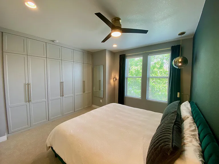 Built in closets with tons of storage.