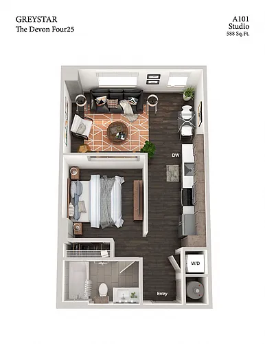 Floor plan A101