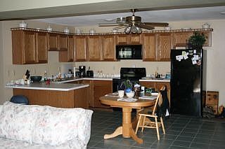 kitchen with ceramic tile