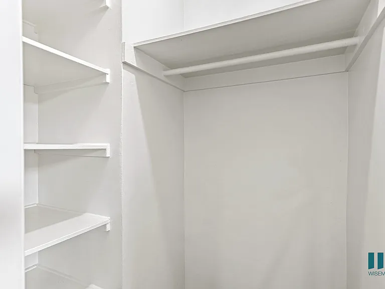 Closet with Built-In Shelving