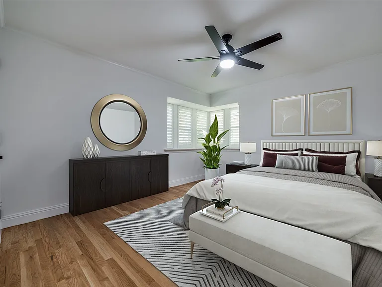 Secondary bedroom (virtually staged)