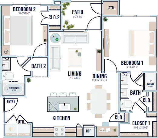 B1 | 1004 sq ft B1 | 1004 sq ft