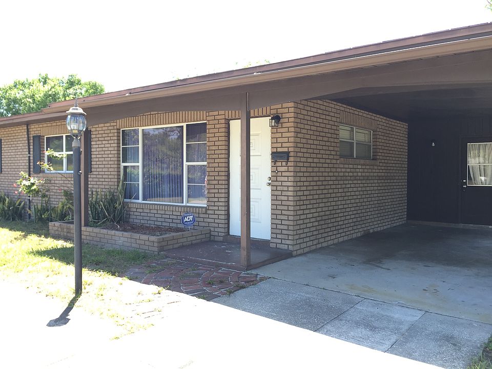 Front Door with carport