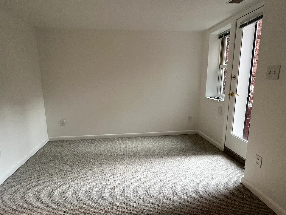 Roomy bedroom with walk in closet