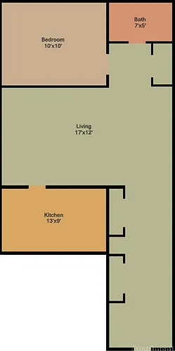 Floor plan Eat In Kitchen Unit
