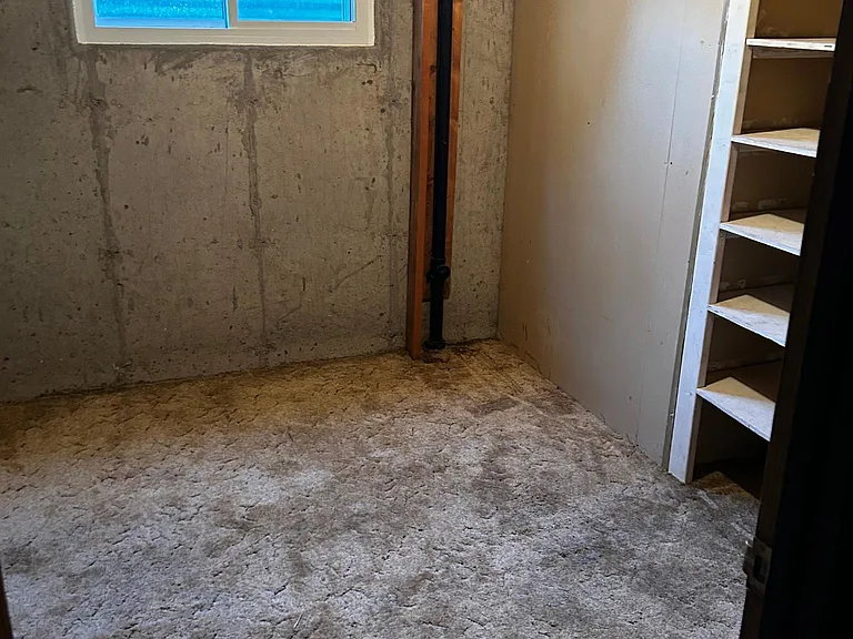 basement storage area.