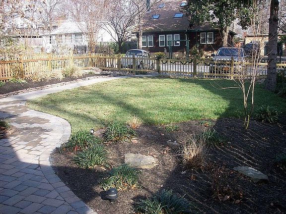 landscaped yard