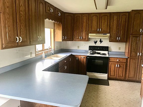 Large kitchen with storage