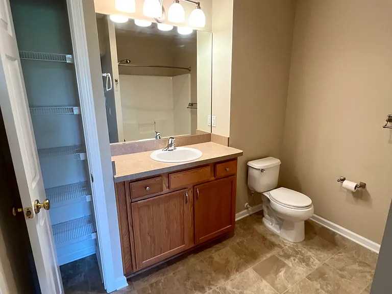 Spacious Bathroom with Storage
