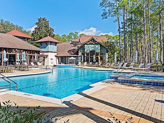 One of two pools, fitness center, and community center