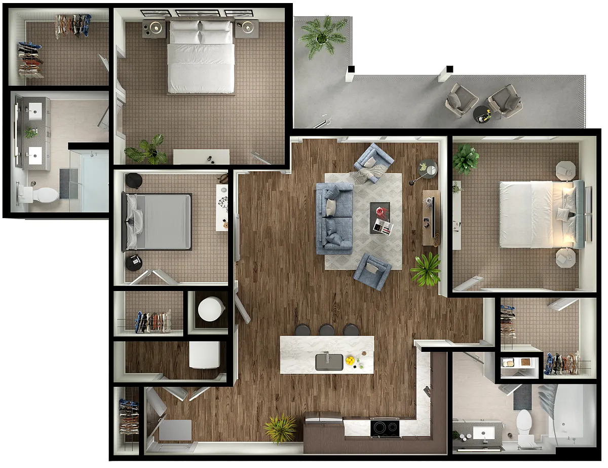 Floor plan B8D