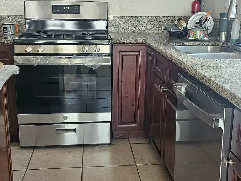 Kitchen - with island and new appliances