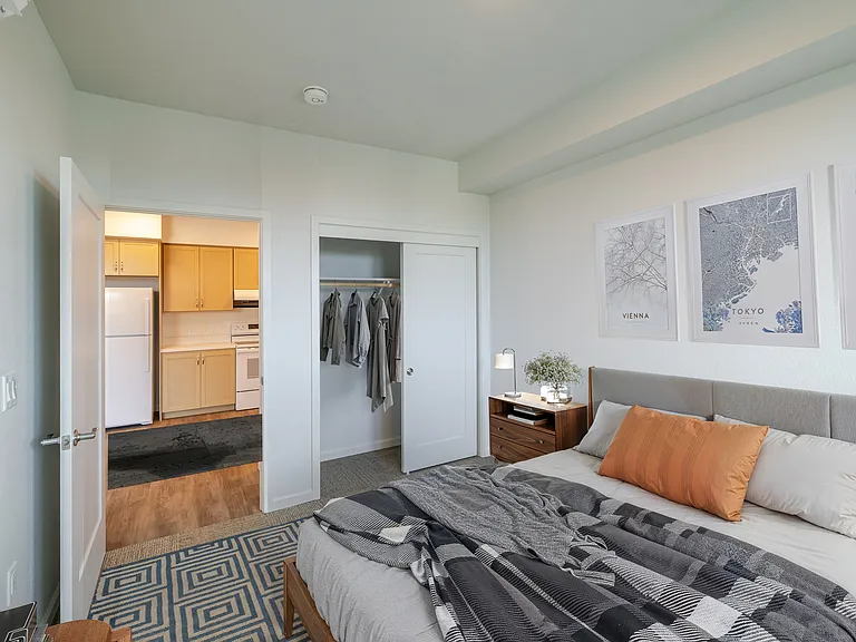 Bedroom A with endless comfort and lots of closet space.