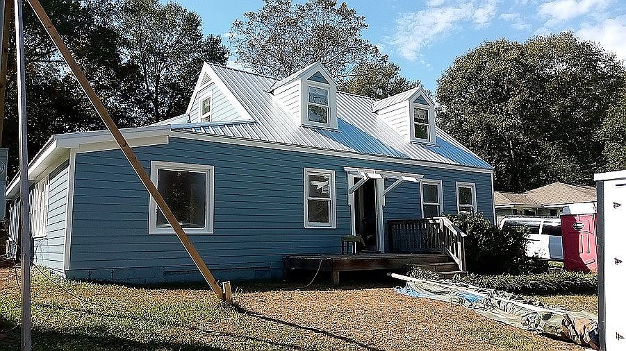 Front view, post renovation.