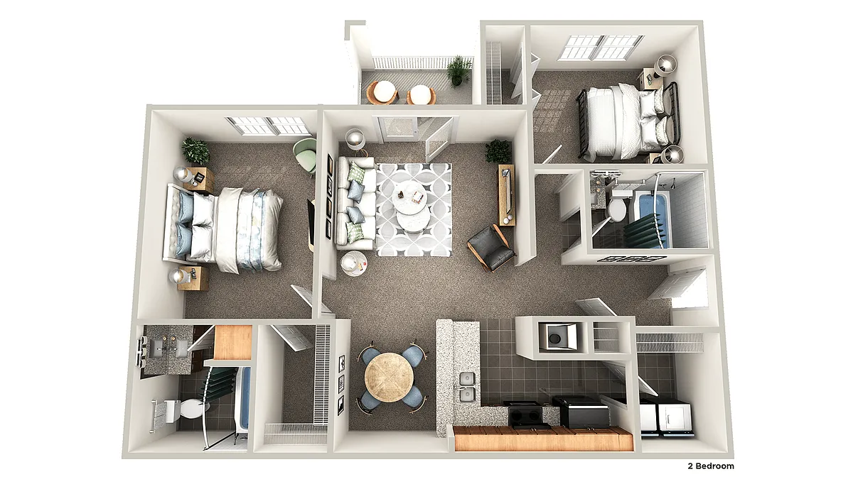 Floor plan Two Bedroom