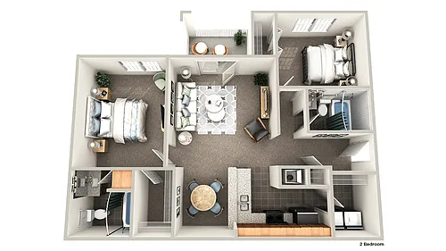 Floor plan Two Bedroom