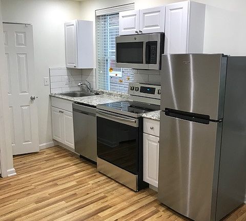 Kitchen showing LED Lighting on ceiling