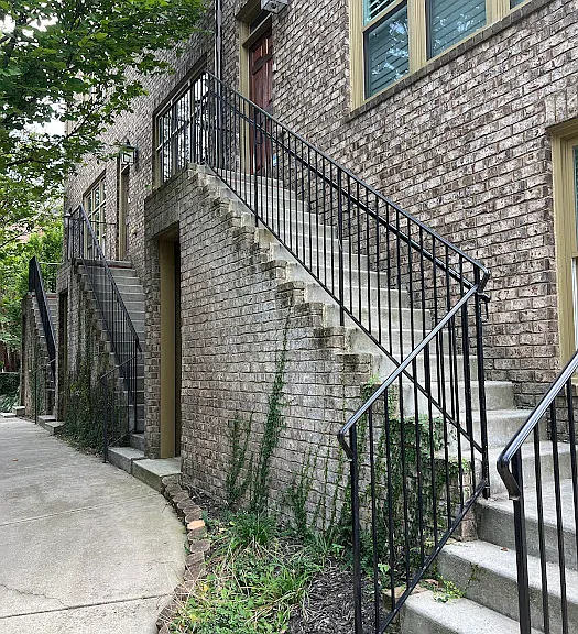 Beautiful brick ground-level entry