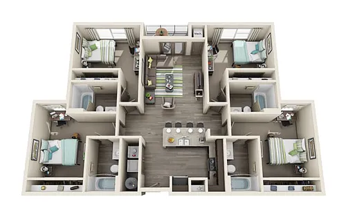 Floor plan 4X4