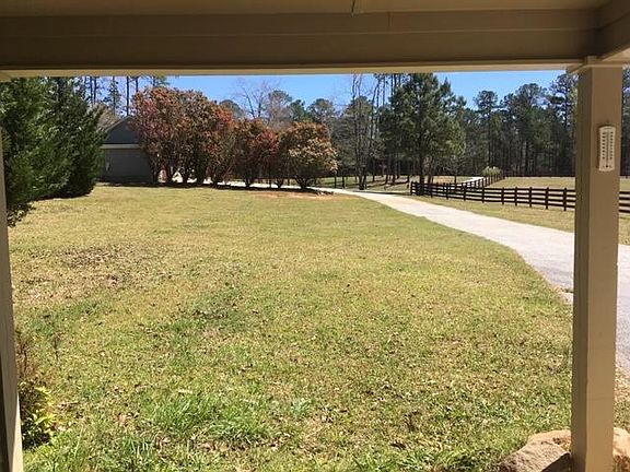 view from the front porch of the cabin