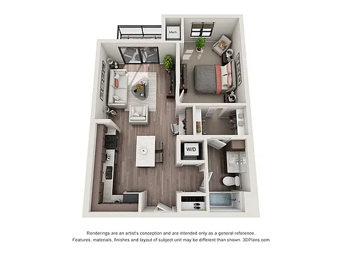 Floor plan Overlook - Income Restricted