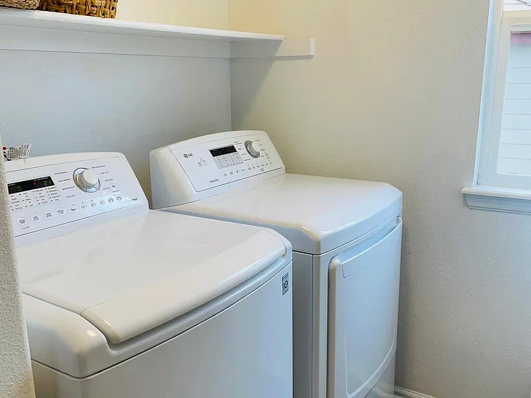 Upstairs laundry room