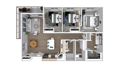 Floor plan Willow - 3x2