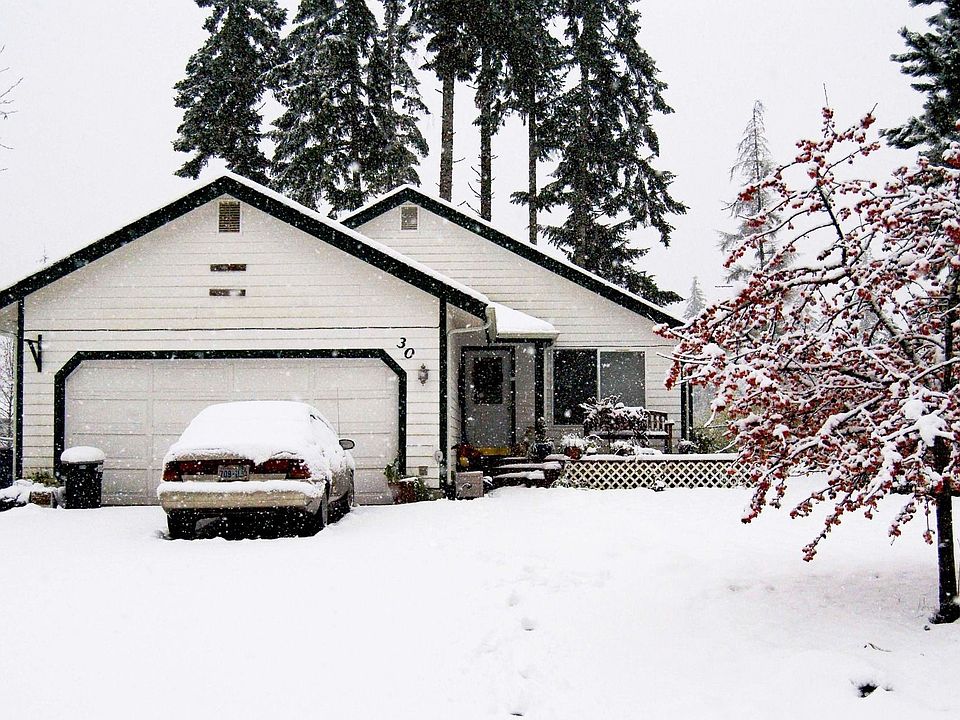house in winter snow