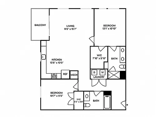 Floor plan B6