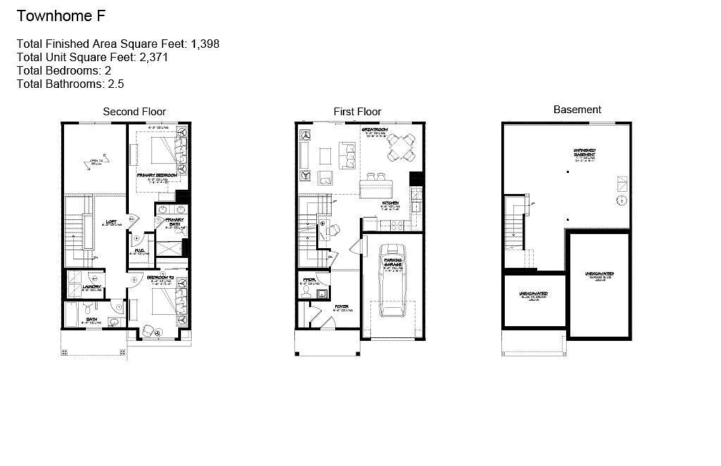 Floor plan Townhome F