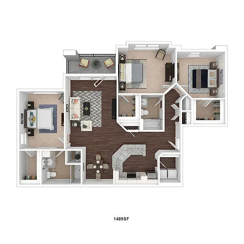 Floor plan 3 Bedroom Select