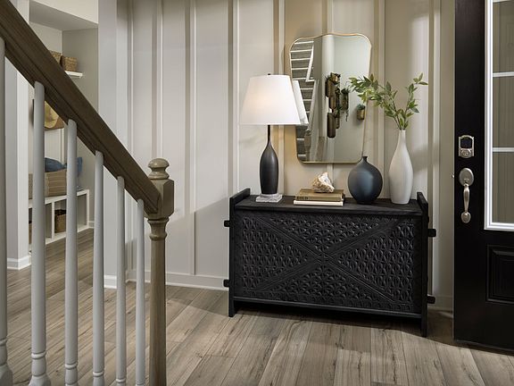 Appalachian model foyer and front entry.