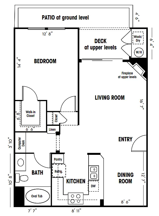 Floor plan 1B