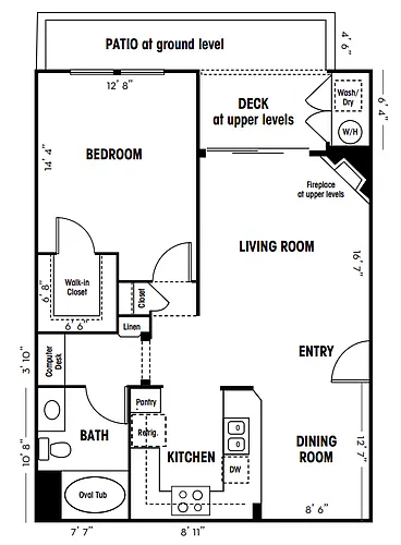 Floor plan 1B