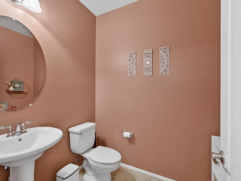 Downstairs powder room