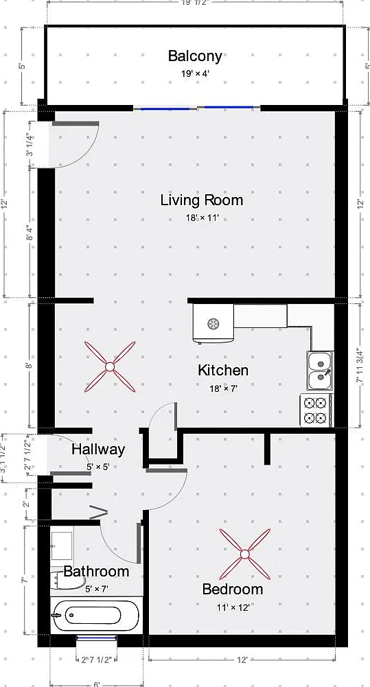 1 bed, 675 sqft, $1,375 — Photo 2