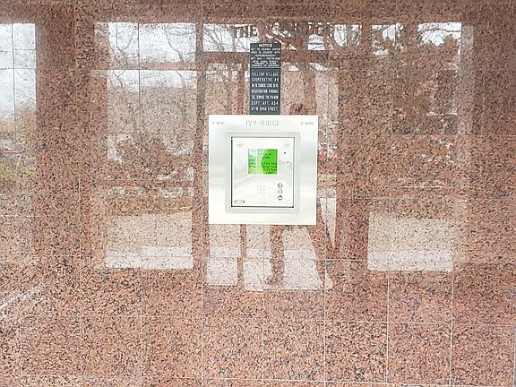 Lobby - electronic buzzer.