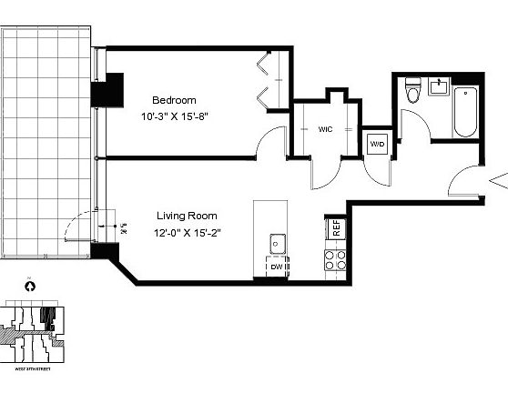 2nd image of 321 W 37th St APT 3E