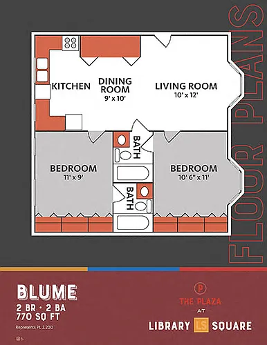 Floor plan Blume