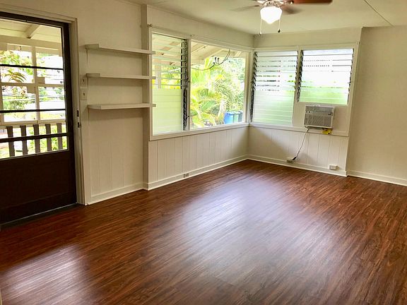 Roomy living room, bright, airy with new A/C for those extra hot days.