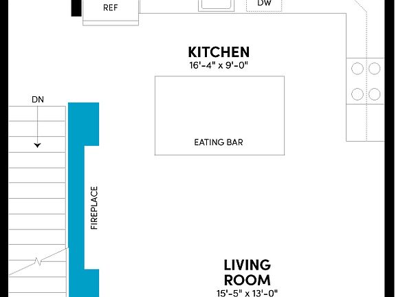 Contour Three Optional Fireplace at Uplands in Westminster, CO