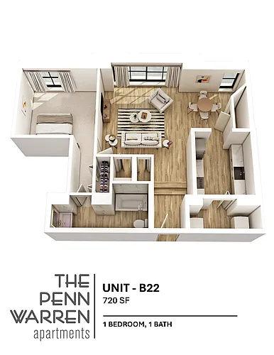 Floor plan 1 Bedroom