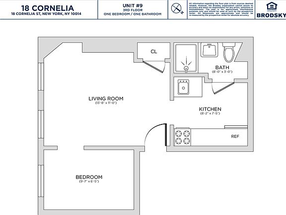 2nd image of 18 Cornelia St APT 9