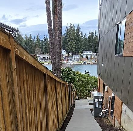 Basement entrance path