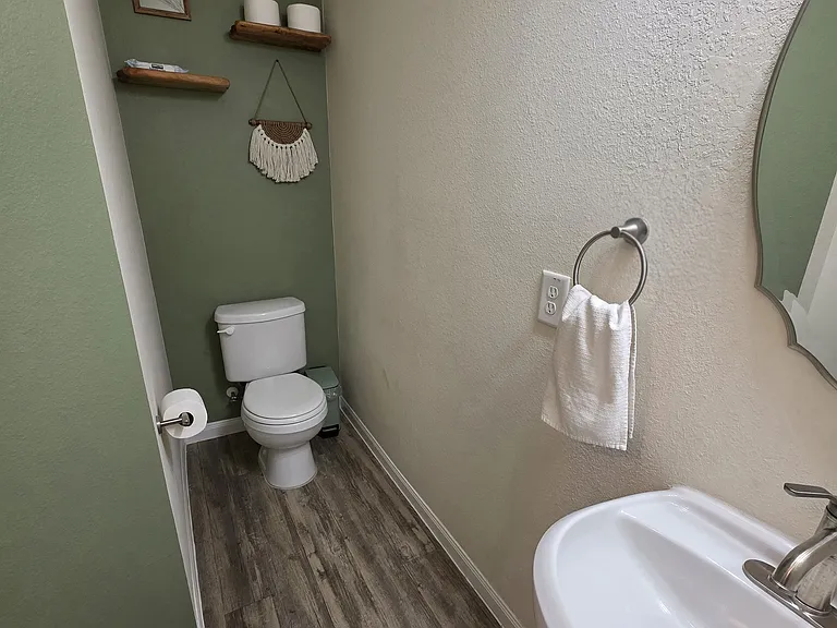 Powder room, located on first floor