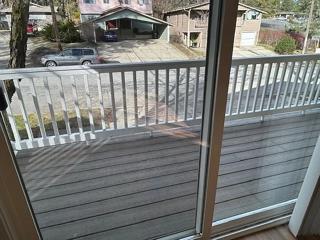 New Trex deck off dining room