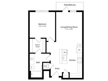 A11.1 -1x1 - 719 sq.ft. (Balcony)